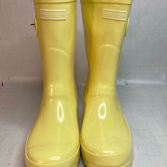 LONDON FOG Womens Tally Rubber Mid Calf Rain Boots Size 8M - Picture 3 of 13